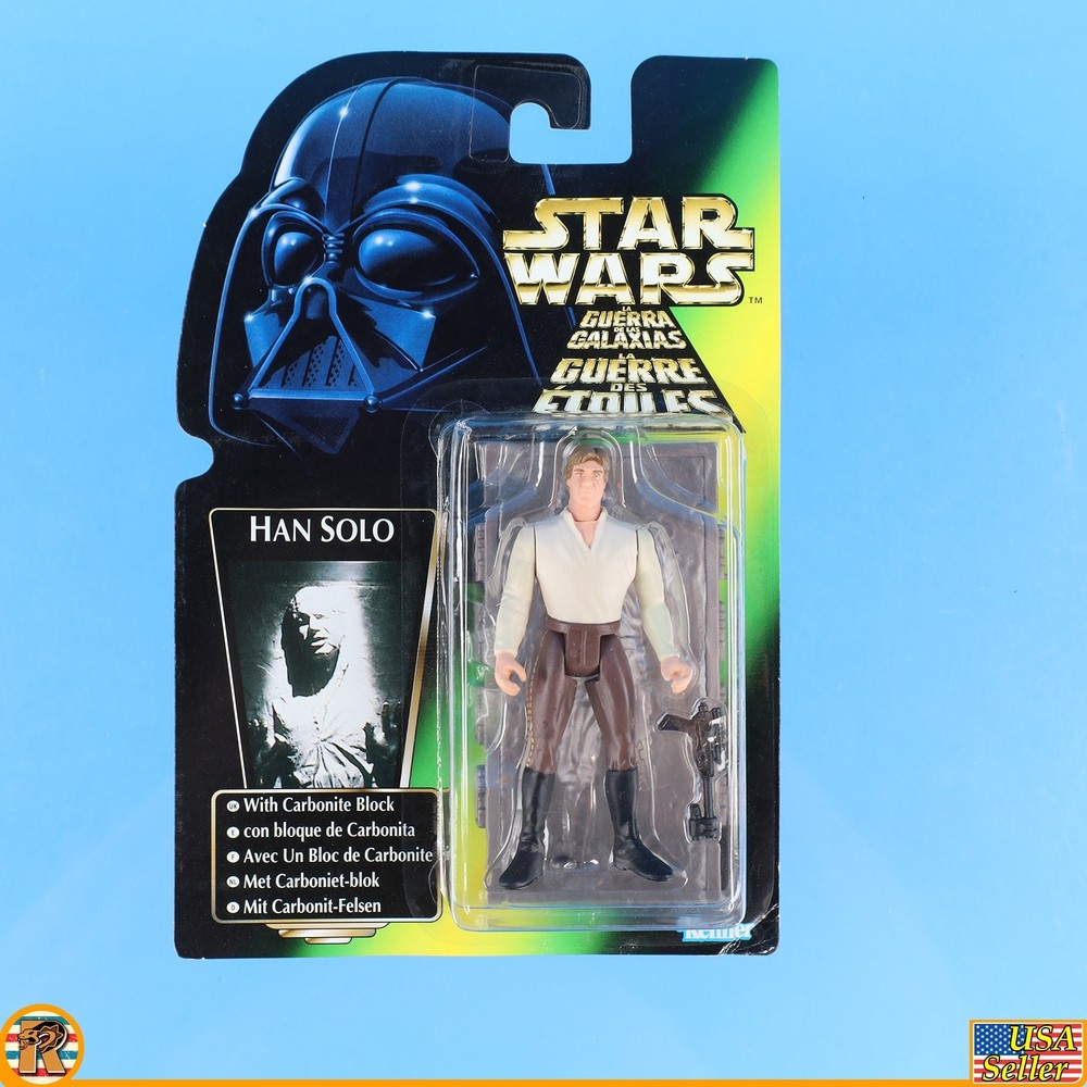 Star Wars – Han Carbonite (Tri Logo) – POTF Green – MOC – [POTF-IG-97]