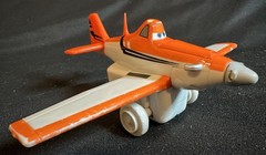 Disney Planes Pull & Fly Strut Jet Stream Dusty By Mattel X9506