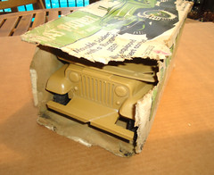 RARE 1967 Rat Patrol Jeep Desert Army Vehicle + Figures + Box + Accessories Marx