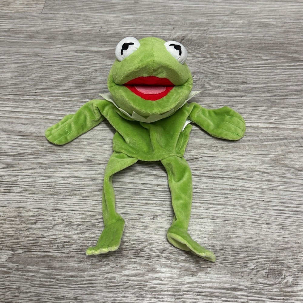 The Muppets Hand Puppet Kermit The Frog Licensed Puppets RARE Vintage
