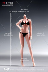 1/12 Female Seamless Body Flexible Pale Medium Bust For 6″ Action Figure Doll