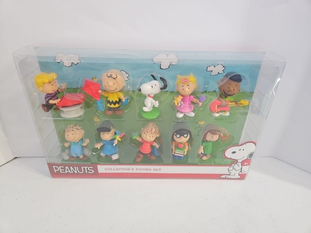 Peanuts Friends Collection 10 Pack Just Play Figure Set 2016 Snoopy Movie Toys