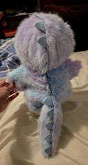Handmade Fully Jointed 12inch Purple Rainbow Dinosaur Teddy Bear
