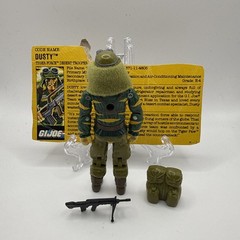 1988 GI JOE TIGER FORCE DUSTY v2 100% COMPLETE WITH FILE CARD