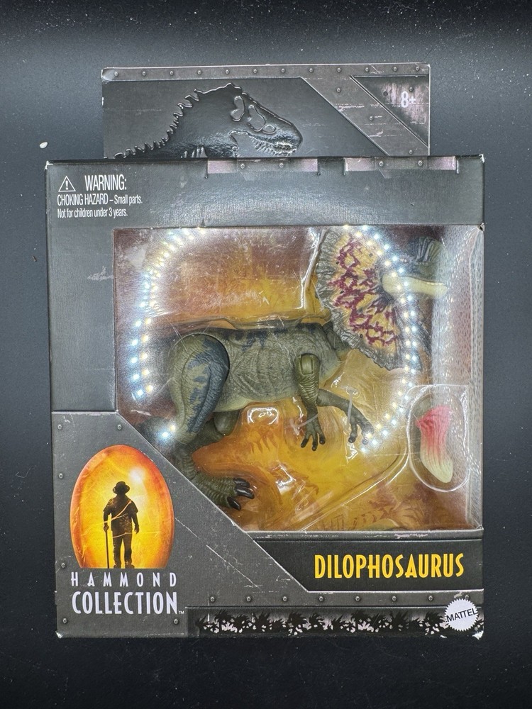 Jurassic Park World Hammond Collection Dilophosaurus Legacy Collection Amber
