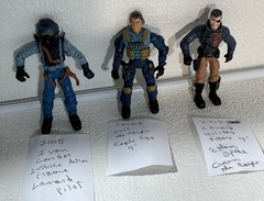 Lanard The Corps! Action Figures Lot of 3 approx 4″ From years 2003, 2005 & 2019