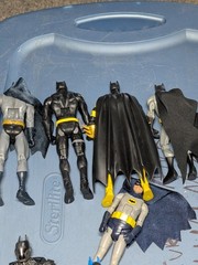 Mixed Batman Figure Lot Modern DC Comics Loose Some Rare Flaws