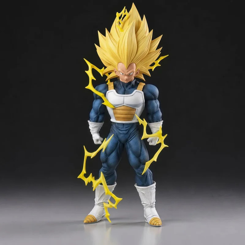 Dragon Ball Super Saiyan 3 Vegeta Desktop Ornamen Anime Figure Statue PVC Action