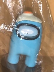 Toikido Among Us Crewmates Stampers 2021 Cyan Blue Egg Head NEW 3″ Figure