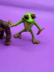 Rainforest Cafe Gorilla, Frog action figures 2000 advertising safari toy RFC