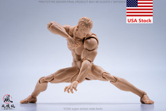 Wind Toys 1/12 Pale Flexible Doll Male Strong 6”Action Figure Joint Body w/Head