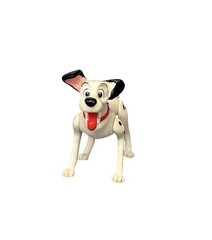 Vintage Disney 101 Dalmatians Pongo PVC Dog Red Collar Figure 3 Inch Jointed…17