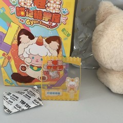 TOP TOY Gyun Candy Land Series Plush Pendant Blind Box Confirmed Yellow / Beige