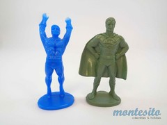 VINTAGE 1980’s GULLIVER DC COMICS SUPER HEROES x8 FIGURINES * ASSORTED COLORS