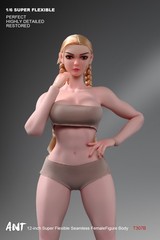 ANT T307 1/6th Female Fitness Model Action Figure Body 12in Muscle Bust Soldier