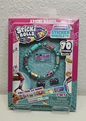 Set 6_STICKI ROLLS Sticki Bands Wearable &Shareable Sticker Bracelet Includes 70