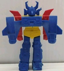 Robot Keishi Gomme Retro 7.5cm Figure Rubber Build Used Multicoloured READ
