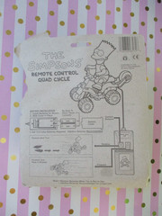 The Simpsons 1990 Bart’s Remote Control Quad Cycle-Mattel #8531-Unopened
