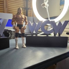 WWE Mattel Two WCW Nitro Stage Entrance Medium Logos (2) Accessory