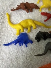 Dinosaurs Lot Of 16 Prehistoric Jurassic Figures Plastic Rubber Vtg 60’s 70’s