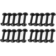 20Pcs Leg Replacement Connectors For Motu Band For Vintage Figures Black Rubber
