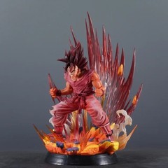 38cm Kaioken Goku Figure Dragon Ball Anime PVC Action Statue Collectible Model T