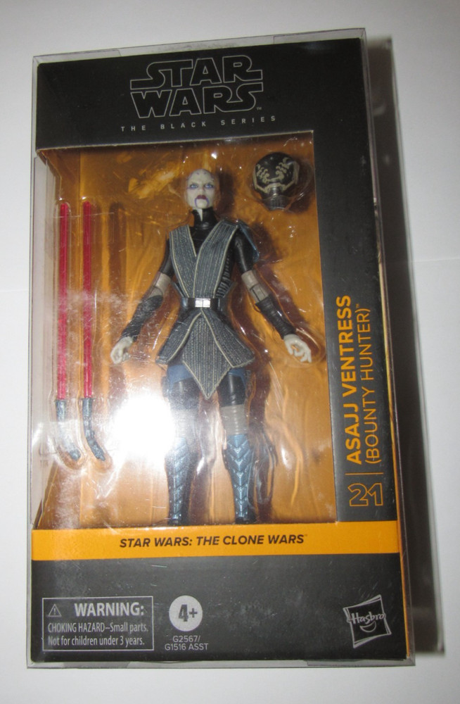 Star Wars Black Series action figure Asajj Ventress Bounty Hunter figure shield