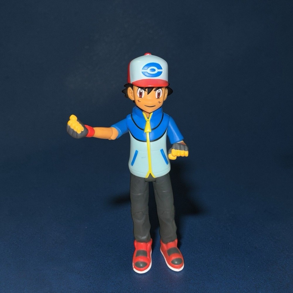 Nintendo Pokemon Ash Ketchum 7″ Action Figure Jakks Pacific 2011 Pre-owned