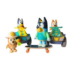 Bluey Figures Play Set Bandit Bingo Bluey Family Toy Lot