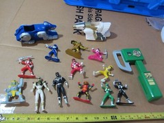 Bandai Power Rangers figures lot 1993 red blue green yellow white black +