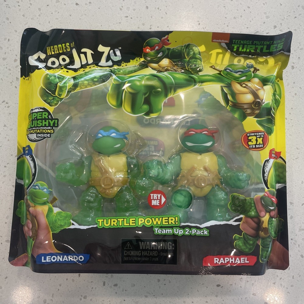 New Teenage Mutant Ninja Turtles Heros of Goo Jit Zu 2-Pack Leonardo & Raphael