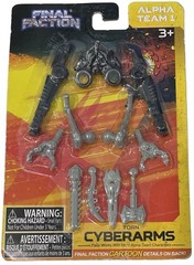 6 Final Faction Series 1 Accessory Packs Synthoid ACRM Razor Thunderbolt Cyber