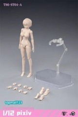 US 86TOYS 1/12 T86-ST Flexible 6″ Female Joint Action Figure Doll Body With Head