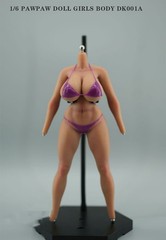 PawPawDoll DK001A 1/6 Oversize Breast Seamless Body Makeup Silicone Female Figur