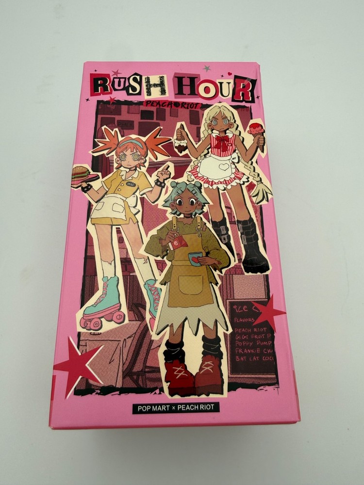 POP MART x PEACH RIOT Rush Hour Series Frankie-Barista Sealed New Blind Box