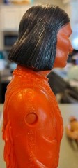 1975 Marx Johnny West JWA Orange Geronimo Figure in Good Condition