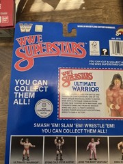 (CHASE) WWE LJN MATTEL SUPERSTARS ULTIMATE WARRIOR 8″ ACTION FIGURE BLACK CARD