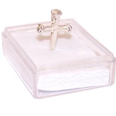 3 Nails of our Lord Silver Cross pendant – Small ( 2 cm OR 0.8 inch ) chain not