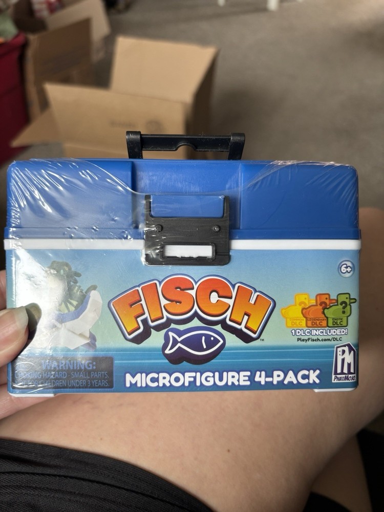 PhatMojo Fisch Microfigure 4-Pack Boxed Animals & Dinosaurs Figurine Collection