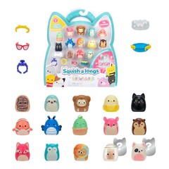 Squishmallows Squish-a-longs Series 1 14-Pack Mini Figures + Mystery Rare Figure