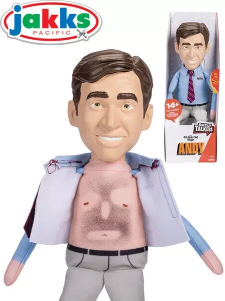 Steve Carrell Jakks Pacific 40 Year Old Virgin Andy Stitzer Shelf Talker Figure