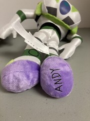 Disney Store Toy Story Buzz 11″ Mini Bean Bag Plush (Andy’s Name) NEW with Tags