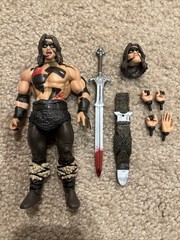 Super7 Ultimates Conan the Barbarian War Paint figure Arnold 7” -complete, Loose