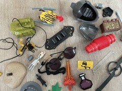 Vintage Action Figures Accessories Lot Weapons Missiles 90s 80s