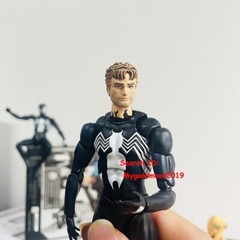 In Stock! MAF147 COMIC Spider-Man Black Venom Suit Action Figure CT Ver New 6in