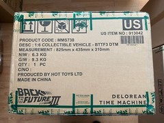 Hot Toys DeLorean Time Machine Back To The Future III 1:6 Scale MMS738 Vehicle