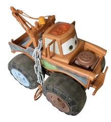 2014 Jakks Tow Mater Talking Toy Disney Cars Push and Pull Truck w/ Chain WORKS