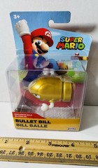Super Mario Exclusive Gold Edition BULLET BILL Figure Jakks Pacific NISP