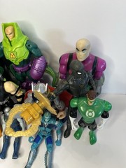 Collector Reseller Lot Of 13 Various Action Figures From Various Years DC Etc