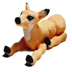 FlexiMech Deer Figure Articulated 3d Printed Flexible Forest Animal Fidget Toy